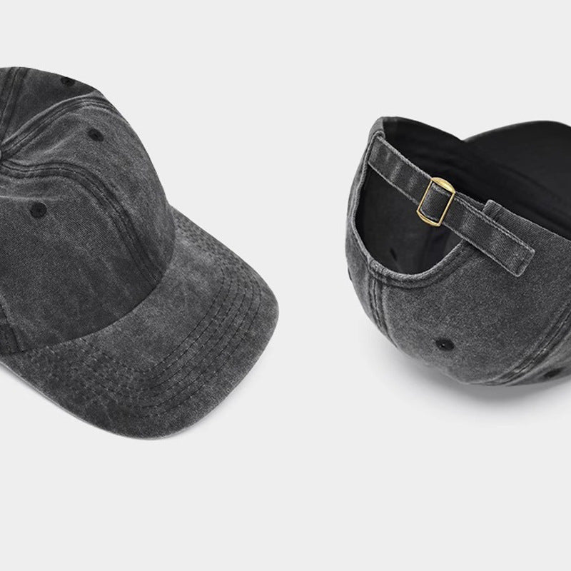 black washed cap