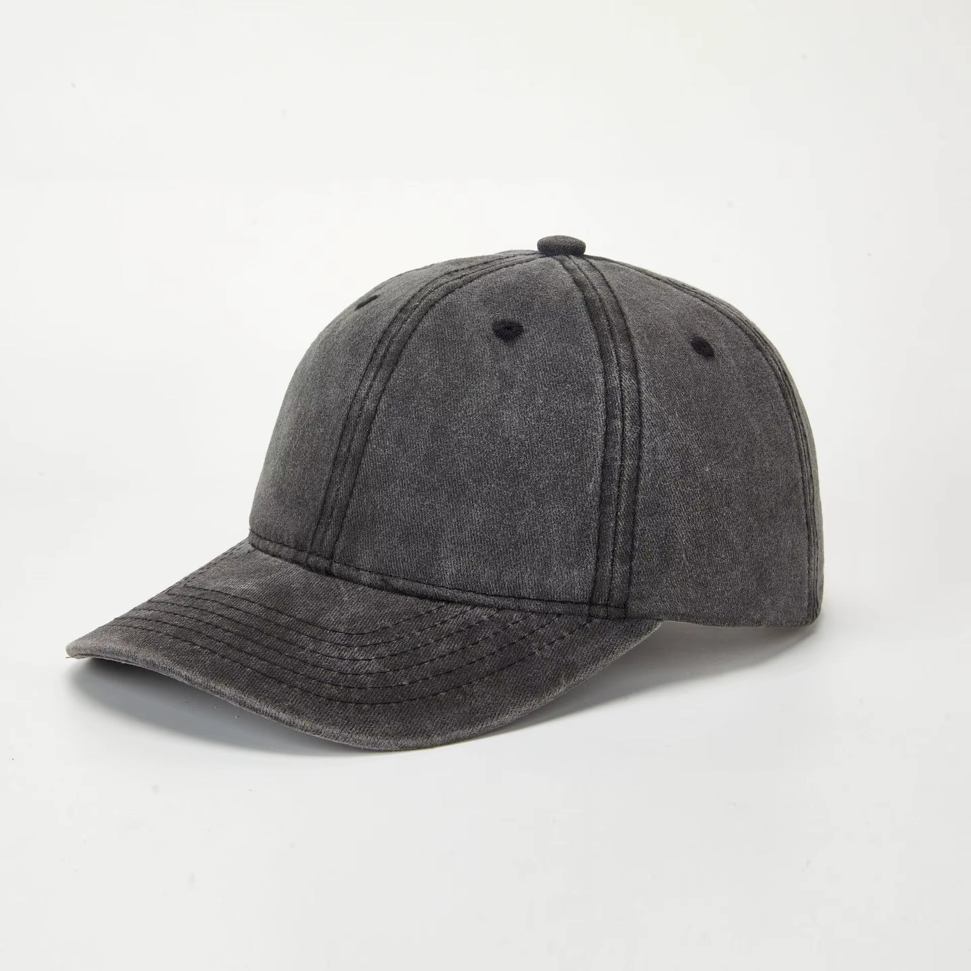 black washed cap