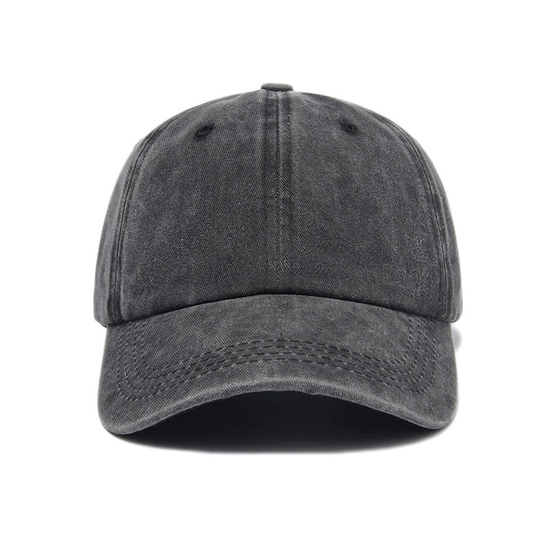 black washed cap