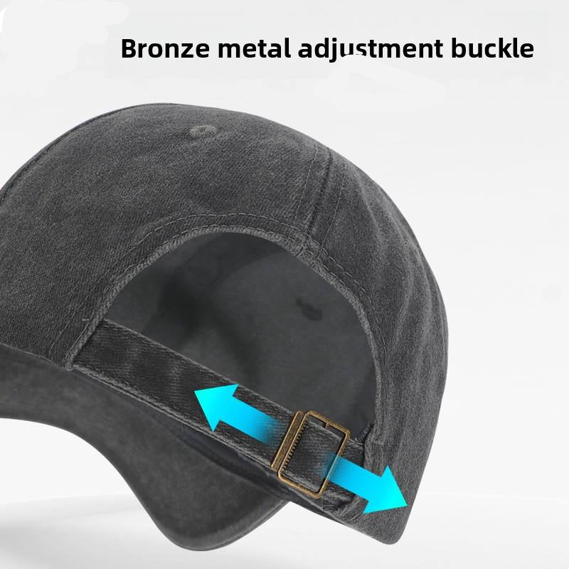 black washed cap