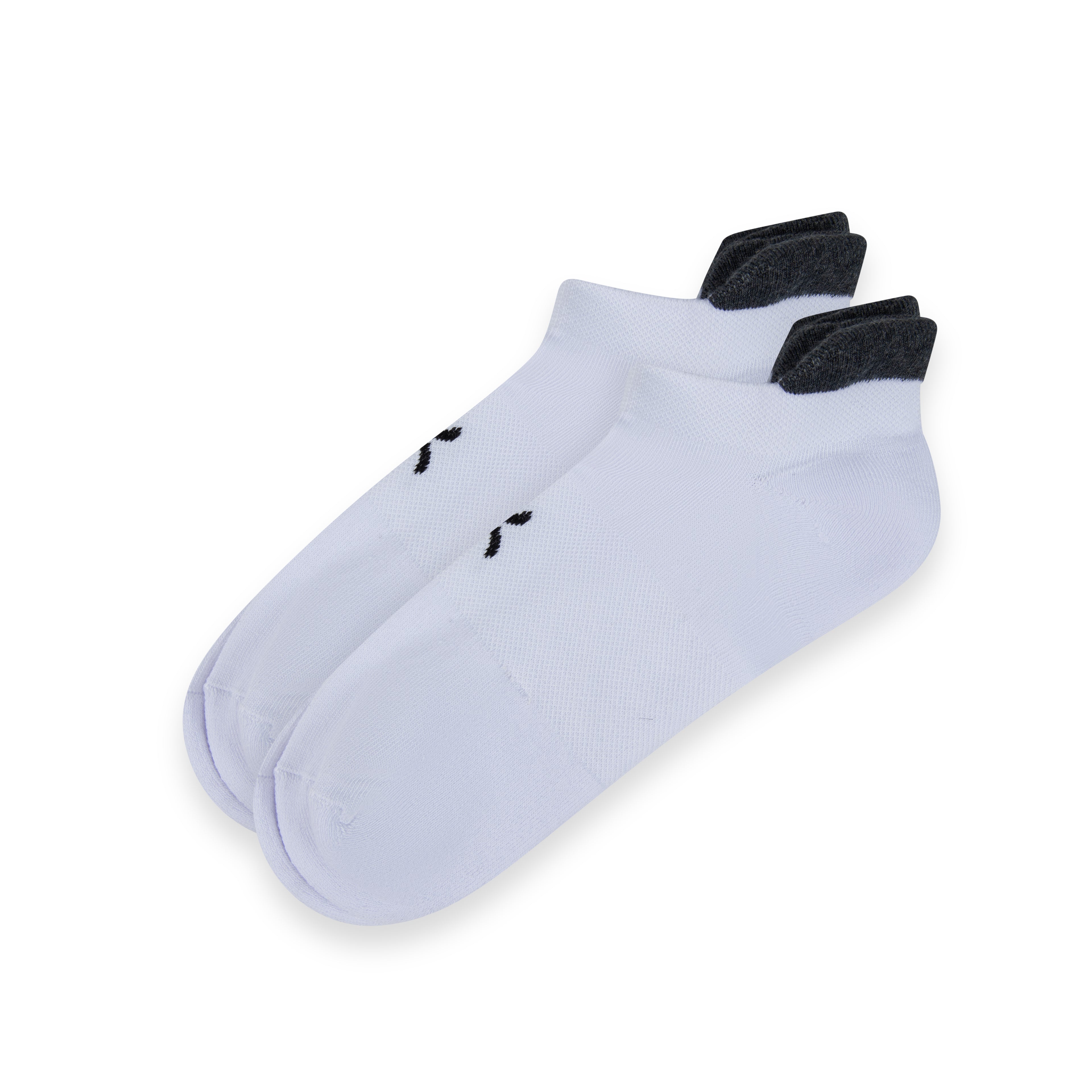 pack of 2 terry and high cuff ankle socks