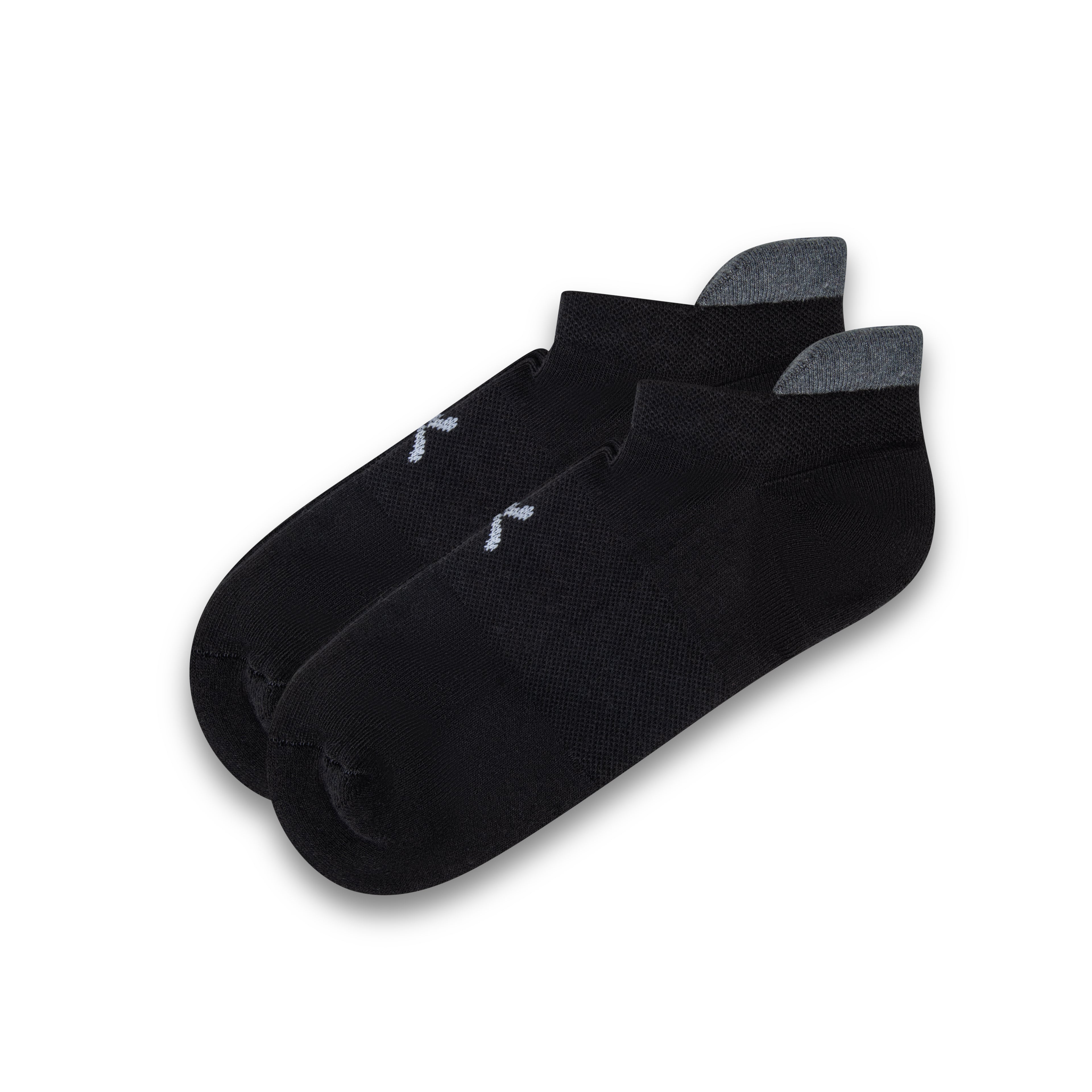 pack of 2 terry and high cuff ankle socks